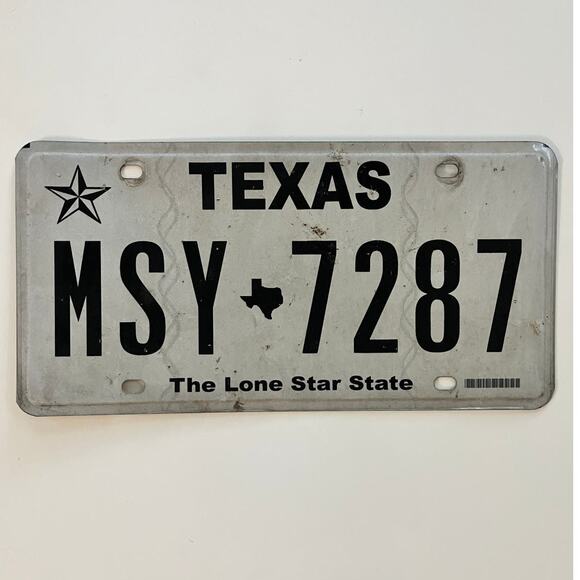 Real Texas License Plate - Picture 1 of 2
